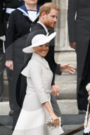 ROYALS - Platnum Jubilee: Meghan Markle und Prinz Harry am Dankgottesdienst in der St. Paul's Cathedral 