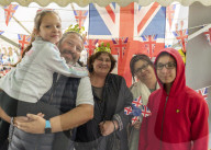 Street party on Jubilee Street to celebrate the Queen's Platinum Jubilee.