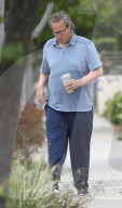 A cleaned-up Matthew Perry is seen in a rare public outing as he leaves a house in Los Angeles following a two-hour visit with friends. 