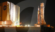 NEWS - Die NASA bringt die SLS-Rakete zu ihrem Startkomplex im Kennedy Space Center