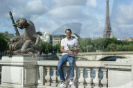 TENNIS - French Open: Sieger Rafael Nadal beim Fototermin vor dem Eiffelturm