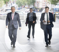 Guests arrive for Sunday Morning with Sophie Raworth at the BBC, London.