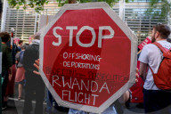 Anti Deportation Flight Protest