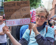 Anti Deportation Flight Protest