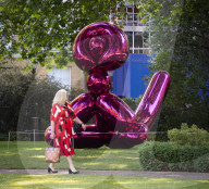 Christie's press preview Jeff Koons, Balloon Monkey