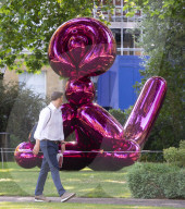Christie's press preview Jeff Koons, Balloon Monkey