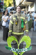Grenfell Tower fire: fifth anniversary marked with silent march – in pictures
