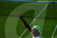 TENNIS - Rafael Nadal beim Training auf dem Rasen in London