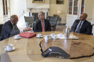 PM Boris Johnson and Health Sec meet CEO Moderna Stéphane Bancel