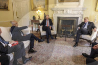 PM Boris Johnson and Health Sec meet CEO Moderna Stéphane Bancel