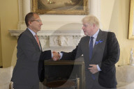 PM Boris Johnson and Health Sec meet CEO Moderna Stéphane Bancel