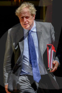 Boris Johnson departs No10 Downing Street for Prime Minister's Questions