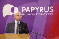 Health Sec Sajid Javid visits suicide prevention charity Papyrus