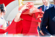 ROYALS - Die holländischen Royals landen bei windigem Wetter in Wien