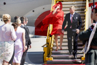 ROYALS - Die holländischen Royals landen bei windigem Wetter in Wien
