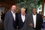 Prime Minister Boris Johnson attends the G7 in Germany