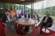 Prime Minister Boris Johnson attends the G7 in Germany