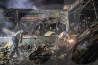 Aftermath of shopping centre attack in Ukraine - in pictures