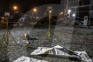 Aftermath of shopping centre attack in Ukraine - in pictures