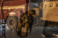 Aftermath of shopping centre attack in Ukraine - in pictures
