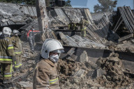 Aftermath of shopping centre attack in Ukraine - in pictures