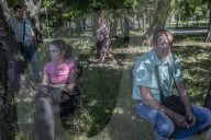 Aftermath of shopping centre attack in Ukraine - in pictures