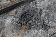 Aftermath of shopping centre attack in Ukraine - in pictures