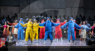 Dress rehearsal of Migrations by the Welsh National Opera at the Wales Millennium Centre, Cardiff, Wales