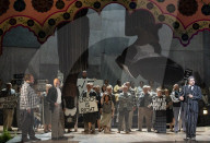 Dress rehearsal of Migrations by the Welsh National Opera at the Wales Millennium Centre, Cardiff, Wales