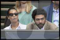 PEOPLE - Boris Beckers Freundin Lilly de Carvalho und Sohn Noah am dritten Tag der Wimbledon Tennis Championships in London