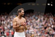 TENNIS - Wimbledon: Rafael Nadal jubelt nach seinem Sieg in der zweiten Runde