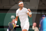 TENNIS - Wimbledon: Rafael Nadal jubelt nach seinem Sieg in der zweiten Runde
