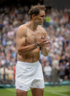 TENNIS - Wimbledon: Rafael Nadal jubelt nach seinem Sieg in der zweiten Runde