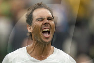 TENNIS - Wimbledon: Rafael Nadal jubelt nach seinem Sieg in der zweiten Runde