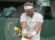 TENNIS - Wimbledon: Rafael Nadal jubelt nach seinem Sieg in der zweiten Runde