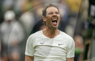 TENNIS - Wimbledon: Rafael Nadal jubelt nach seinem Sieg in der zweiten Runde