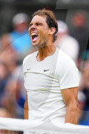 TENNIS - Wimbledon: Rafael Nadal jubelt nach seinem Sieg in der zweiten Runde