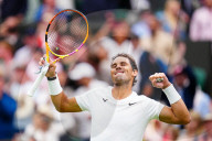 TENNIS - Wimbledon: Rafael Nadal jubelt nach seinem Sieg in der zweiten Runde