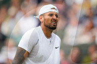 TENNIS - Die Freundin von Nick Kyrgios, Costeen Hatzi, beim Spiel Kyrgios-Tsitsipas 