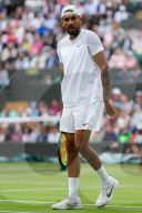 TENNIS - Die Freundin von Nick Kyrgios, Costeen Hatzi, beim Spiel Kyrgios-Tsitsipas 