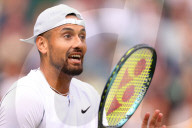 TENNIS - Die Freundin von Nick Kyrgios, Costeen Hatzi, beim Spiel Kyrgios-Tsitsipas 