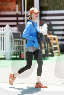 Renee Zellweger is all smiles as she hangs with friends in the absence of boyfriend Ant Anstead who is currently on vacation in his native England. 