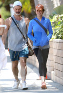 Renee Zellweger is all smiles as she hangs with friends in the absence of boyfriend Ant Anstead who is currently on vacation in his native England. 