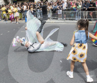 Pride in London parade, Park Lane to Trafalgar Square, London.