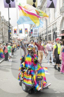 Pride in London parade, Park Lane to Trafalgar Square, London.