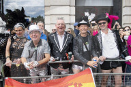 Pride in London parade, Park Lane to Trafalgar Square, London.
