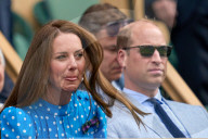 ROYALS - Prinz William und Catherine in der Royal Box am Viertelfinal Djokovic-Sinner in Wimbledon