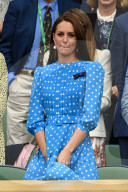 ROYALS - Prinz William und Catherine in der Royal Box am Viertelfinal Djokovic-Sinner in Wimbledon