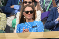 ROYALS - Prinz William und Catherine in der Royal Box am Viertelfinal Djokovic-Sinner in Wimbledon