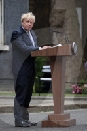 Prime Minister Boris Johnson resigns